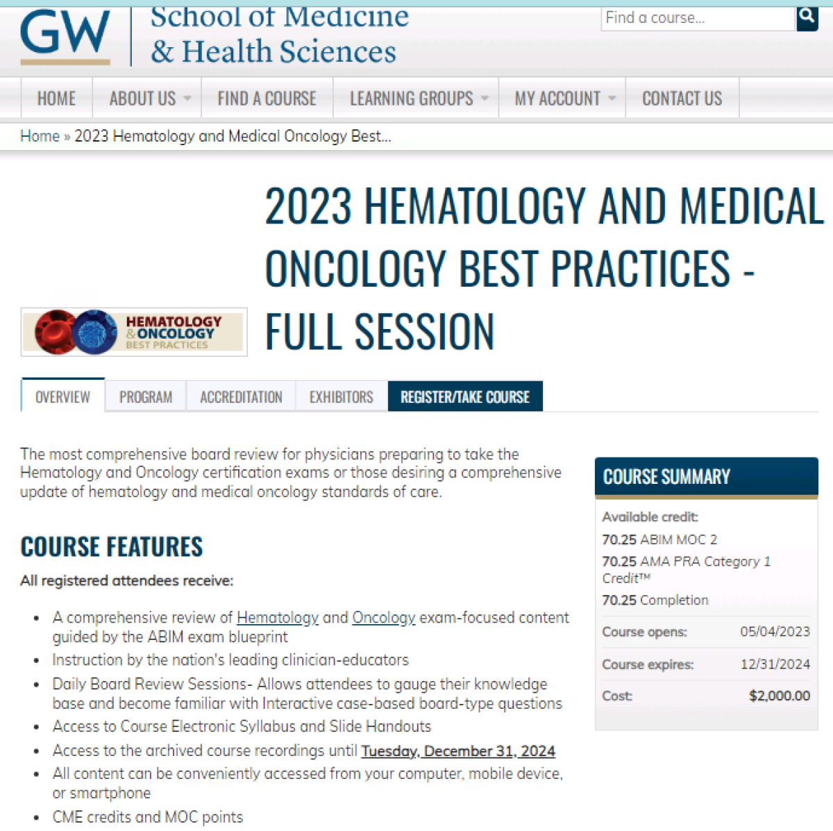 2023 HEMATOLOGY AND MEDICAL ONCOLOGY BEST PRACTICES – FULL SESSION